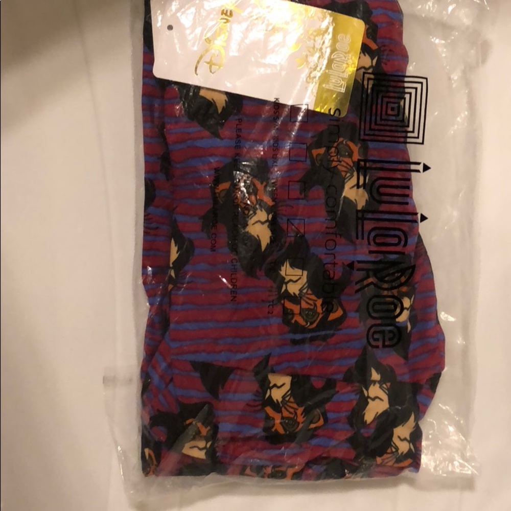 NWT LuLaRoe Disney Collection Scar Leggings OS